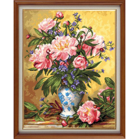 G-921 Набор для вышивания 'Гобелен Классик' 'Ваза с пионами', 22х28 см